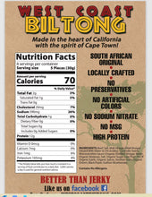 Load image into Gallery viewer, West Coast Biltong 4 x 4oz Sampler pack
